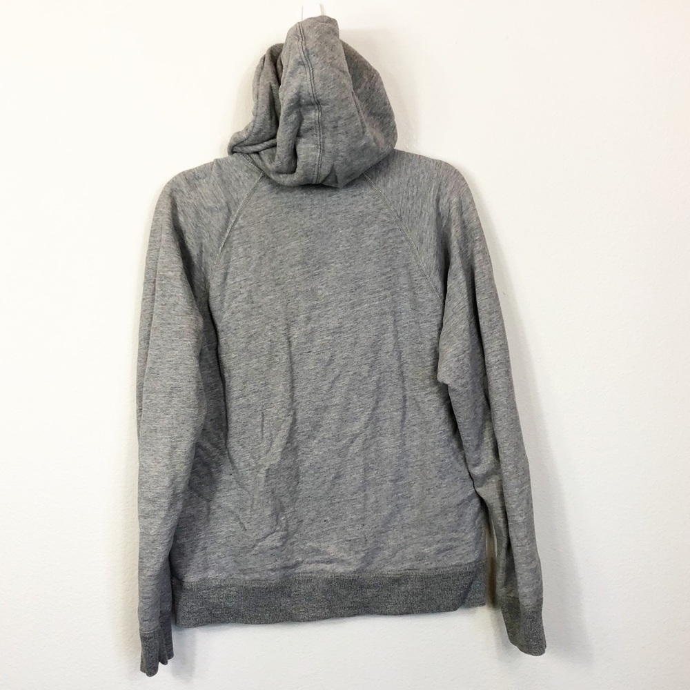 J Crew Vintage Fleece Gray Pullover Hoodie M - Picture 5 of 7